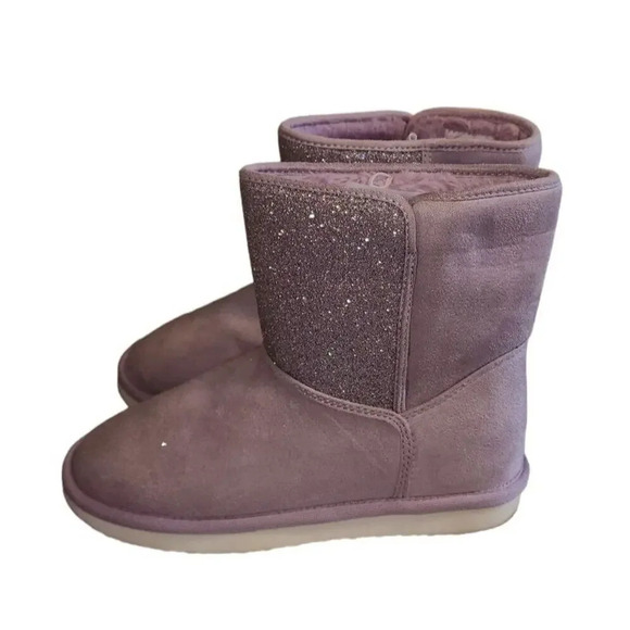 DSG (Dick's Sporting Good) Purple Sparkly Winter Snow Boots Size 4 - Picture 2 of 6